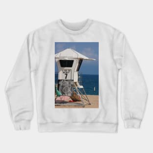 Pompano Beach Lifeguard Stand Crewneck Sweatshirt